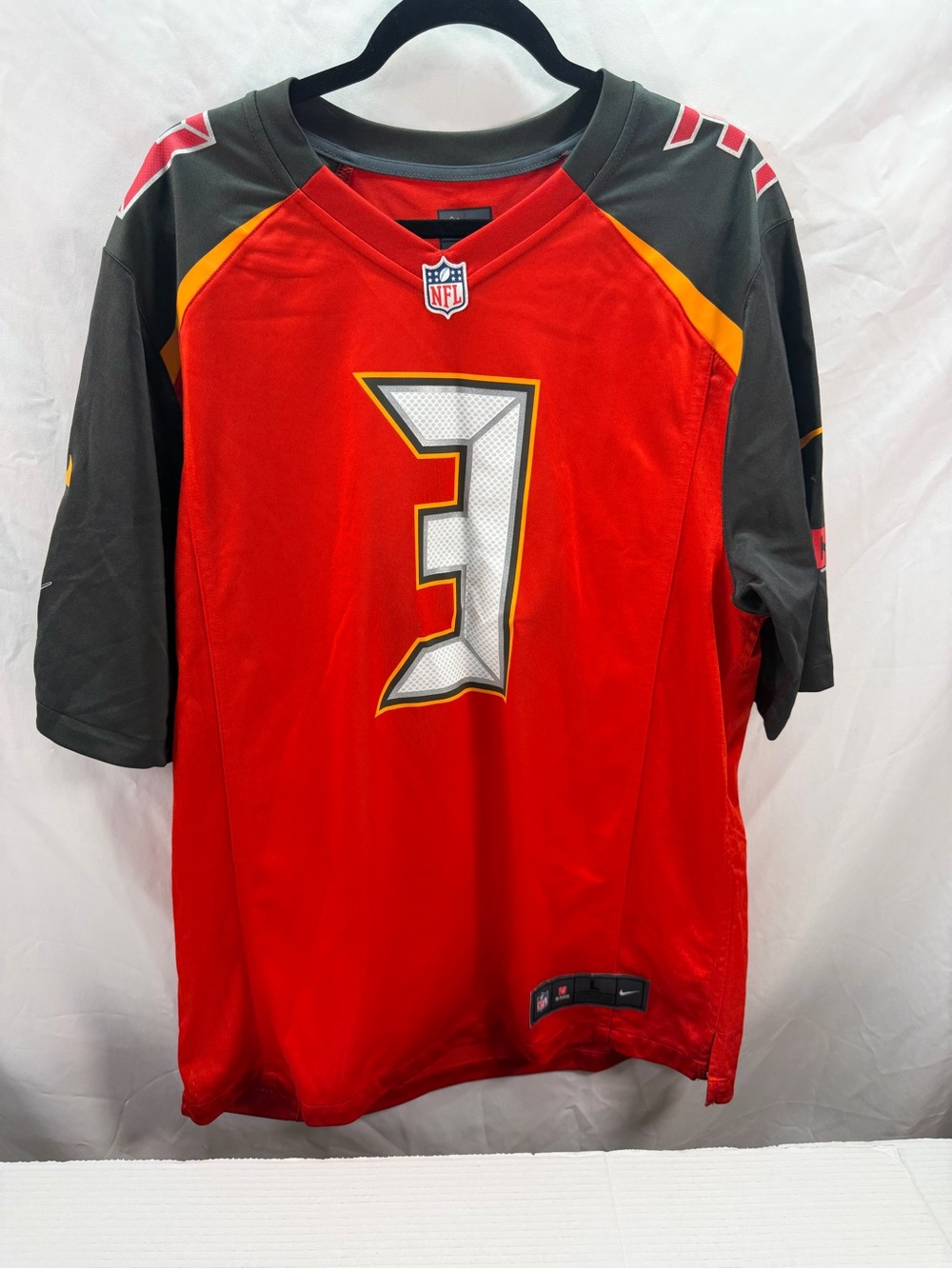NIKE Tampa Bay Buccaneers Jameis Winston #3 NFL Jersey Men’s Size L Red/Black